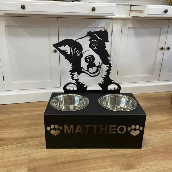 Futterbar für Hunde mit verschiedenen Rasse Motiven – Bild 11