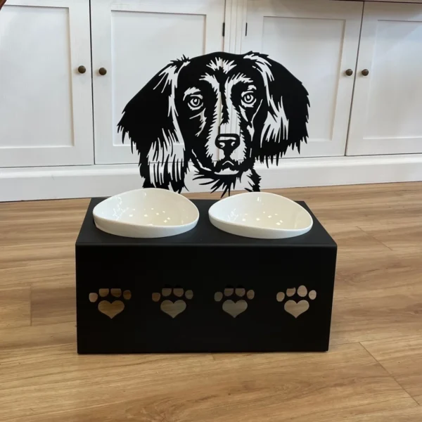 Futterbar für Hunde mit verschiedenen Rasse Motiven – Bild 10