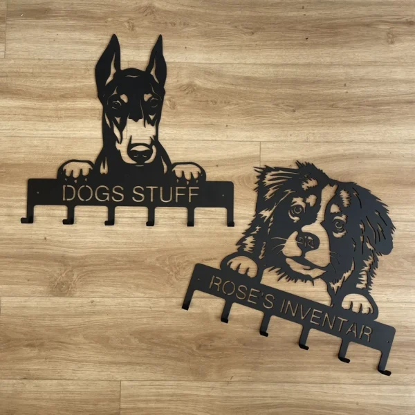 Futterbar und Garderobe Dobermann – Bild 3