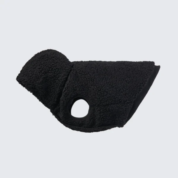 Teddy Sherpa Hundejacke - Schwarz – Bild 2