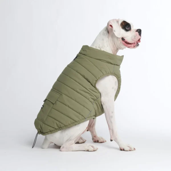 Wasserdichte Hundeweste - Olive