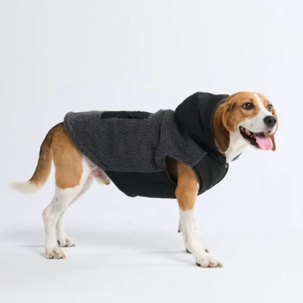 Wendejacke - Grau und Schwarz – Bild 4