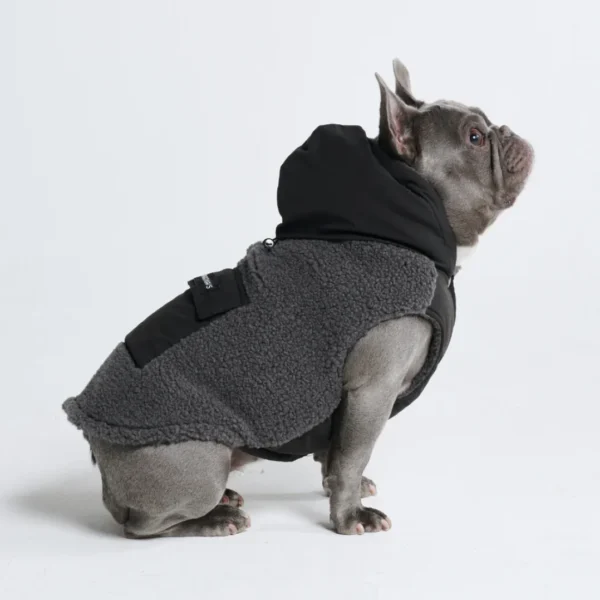 Wendejacke - Grau und Schwarz – Bild 3