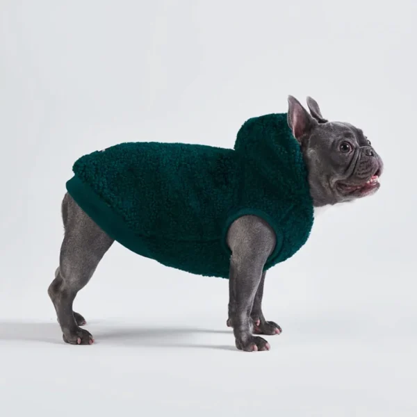 Teddy Sherpa Hundejacke - Tannengrün – Bild 3