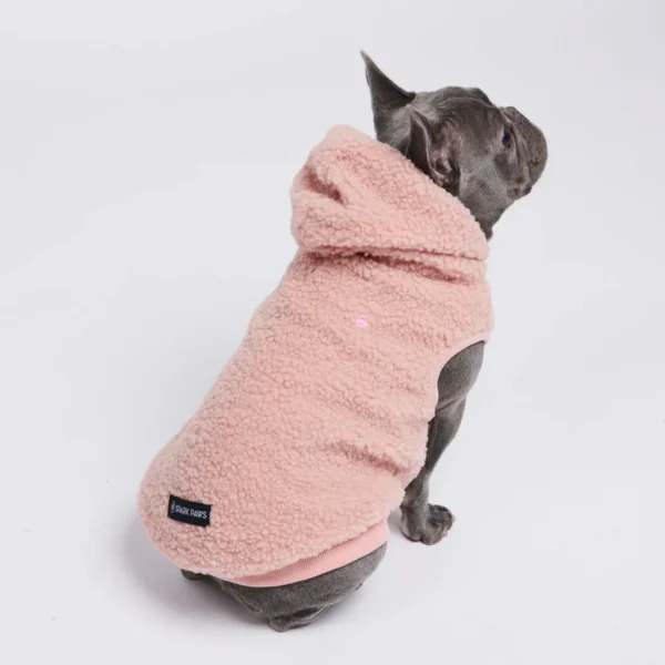 Teddy Sherpa Hundejacke - Rosa – Bild 3