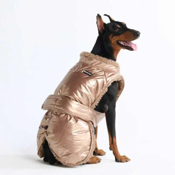 Slip-On Winterjacke - Metallisch Gold